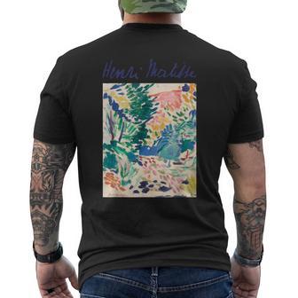 Matisse Clásico Colorido Jardín Paisaje Arte Abstracto Camiseta Hombre Estampado Espalda - Regaloses