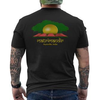Matrimandir D'auroville Inde Édificepirituel Et Banian T-shirt imprimé au dos - Cadeauxyz