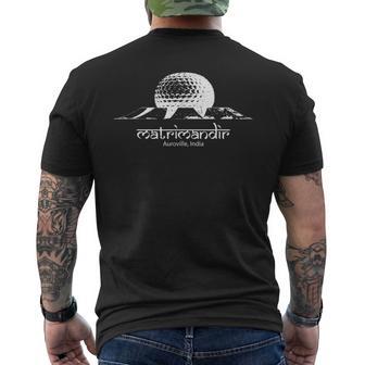 Matrimandir D'auroville Inde Edificepirituel T-shirt imprimé au dos - Cadeauxyz