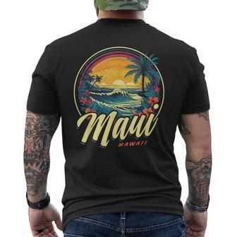 Maui Hawaiitrandurfen Retro 70Er 80Erintage T-Shirt mit Rückendruck - Geschenkecke