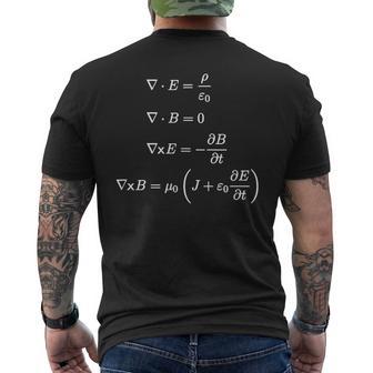 Maxwell's Equations Diferenciales De Ciencia Y Matemáticas Camiseta Hombre Estampado Espalda - Regaloses