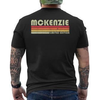 Mckenzie Apellidos Divertidos Retrointage 80S Reunión De Cumpleaños -Adulto Negro Talla Manga Larga Encaje Clásico Camiseta Hombre Estampado Espalda - Regaloses