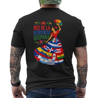 Mes De La Herencia Hispana Latino Hispanic Heritage Month Men's T-shirt Back Print - Thegiftio UK