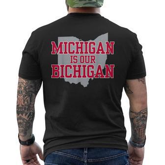 Michigan Is Our Bichigan Ohio Men's T-shirt Back Print - Thegiftio UK