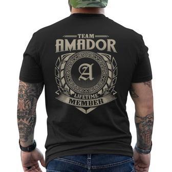 Miembroitalicio Del Equipo Amador Familia Amadorintage Camiseta Hombre Estampado Espalda - Regaloses