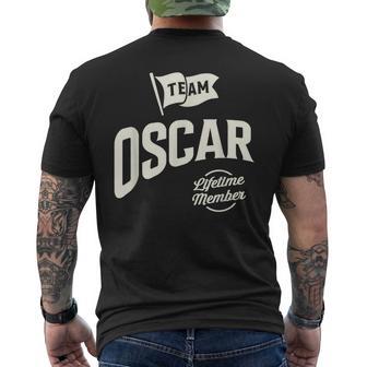 Miembroitalicio Del Equipo Oscar Nombre Divertido Oscar Camiseta Hombre Estampado Espalda - Regaloses