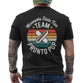 Minnesota State Fair Team Pronto Pup Enthusiasts Vintage Men's T-shirt Back Print - Thegiftio UK