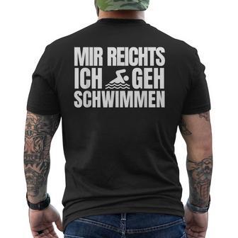 Mir Reichts Ich Gehchwimmen -Chwimmer T-Shirt mit Rückendruck - Geschenkecke