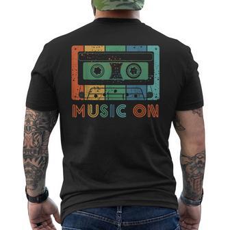 Mixtape Cassettes Musiqueur Cassette Années 90 80 T-shirt imprimé au dos - Cadeauxyz
