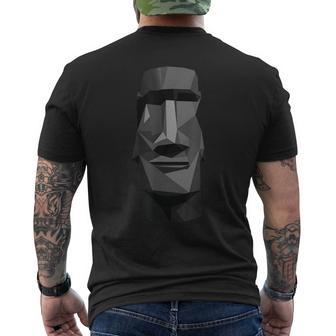 Moai Île De Pâques En Pierre Facetoïque T-shirt imprimé au dos - Cadeauxyz