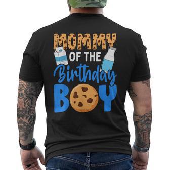 Mommy Of The Birthday Boy Milk And Cookies 1St Birthday Men's T-shirt Back Print | Seseable UK