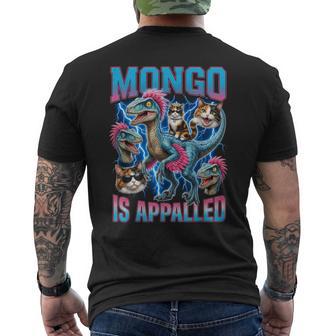 Mongo Is Appalled Princess Cat Riding Dinosaur Trendy Meme Men's T-shirt Back Print - Thegiftio UK