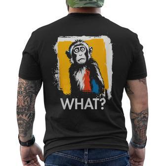 Mono ¿Qué Macaco Mono Meme Mono Divertido Dicho Animal In Mangas Camiseta Hombre Estampado Espalda - Regaloses