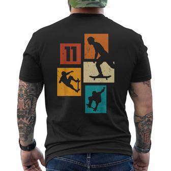 Monopatín De Cumpleaños Número 11 Patinador Patinador Niño De 11 Años Camiseta Hombre Estampado Espalda - Regaloses