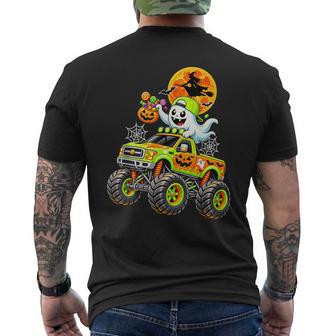 Monster Truck Spooky Ghost Halloween For Boys Men's T-shirt Back Print - Thegiftio UK
