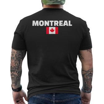 Montreal Canada Bandera Canadiense In Mangas Camiseta Hombre Estampado Espalda - Regaloses