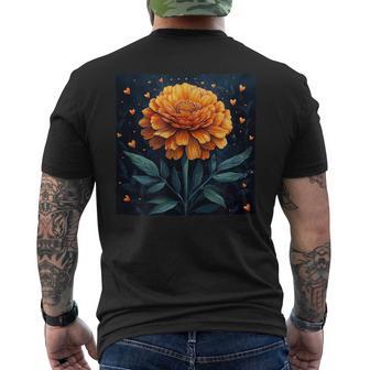 Motif Fleurs Deouci Avec Cœurs Autour Detyle Bohème T-shirt imprimé au dos - Cadeauxyz