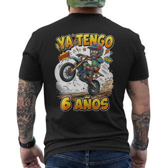 Motocross Moto Ya Tengo 6 Años Niño 6 Cumpleaños Camiseta Hombre Estampado Espalda - Regaloses