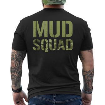 Mud Squad Camo Atv Run Team Matching Group Men's T-shirt Back Print - Thegiftio UK