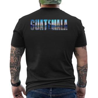Muelle Delolcán Azul Lago Atitlán Arte De Guatemala Camiseta Hombre Estampado Espalda - Regaloses