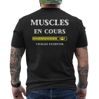 Muscles En Cours Humour Musculation Homme Drôle T-shirt imprimé au dos - Cadeauxyz