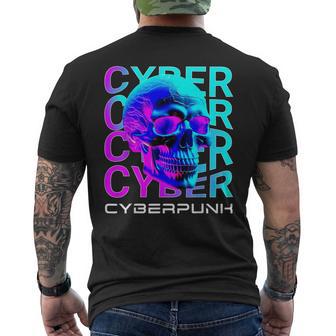 Musique Cyberpunk T-shirt imprimé au dos - Cadeauxyz