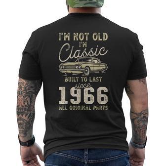 Nacido En 1966 60 Cumpleaños Coche Clásico Camiseta Hombre Estampado Espalda - Regaloses
