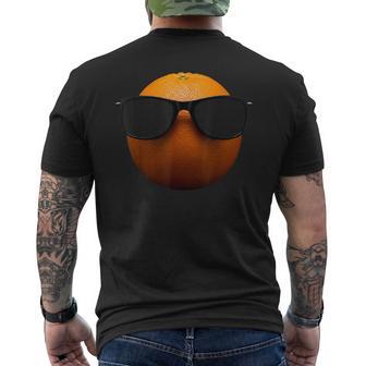 Naranja Fresca Con Gafas Deol Fruta Divertida Camiseta Hombre Estampado Espalda - Regaloses