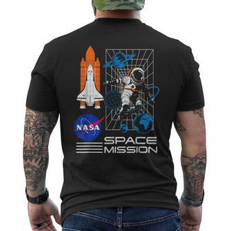 Nasa Space Mission White Men's T-shirt Back Print - Thegiftio UK