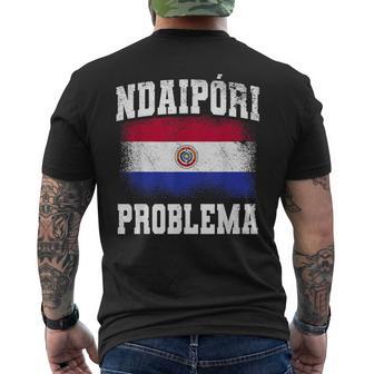 Ndaipori Problema Bandera Paraguay No Problem Quote Camiseta Hombre Estampado Espalda - Regaloses
