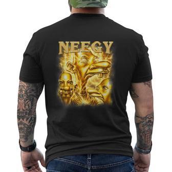 Neegy Meme Bootleg Style Gen Alpha Brainrot Men's T-shirt Back Print - Thegiftio UK