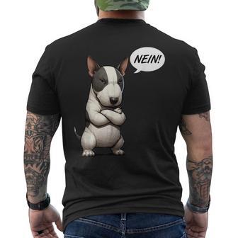 Nein Miniatur Bullterrier Bullterrierfan Bullterrierhalter T-Shirt mit Rückendruck - Geschenkecke