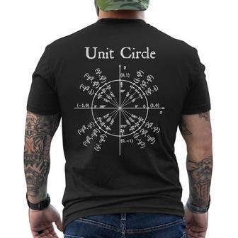 Nerd Unidad Círculo Trigonometría Cálculo Matemáticas Profesor Geek Camiseta Hombre Estampado Espalda - Regaloses