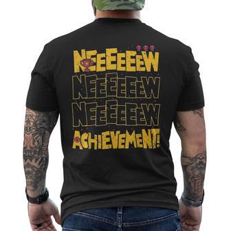 New Achievement Gaming Lover Video Gamer Men's T-shirt Back Print - Thegiftio UK