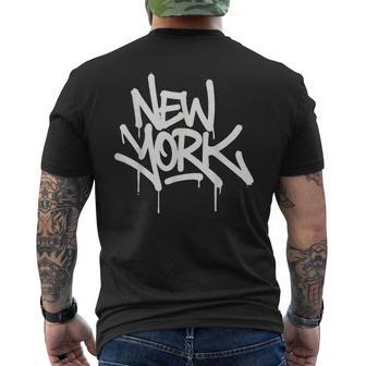 New York City Ny State Usa Retro Vintage Nyc Souvenir Men Men's T-shirt Back Print - Thegiftio UK