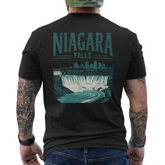 Niagara Falls Road Trip Souvenirs Summer Vacation Niagara Men's T-shirt Back Print - Thegiftio UK