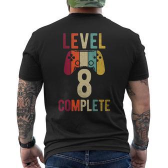 Niños Cumpleaños Niño 8 Años Camisa Gamer Nivel 8 Completo Camiseta Hombre Estampado Espalda - Regaloses