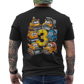 Niños Regalo 3 Años Niño Excavadora Camiones De Construcción Camiseta Hombre Estampado Espalda - Regaloses