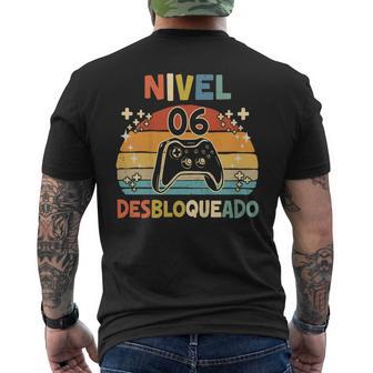 Nivel 6 Desbloqueado Gamer 6 Años Niño Nivel 6 Unlocked Camiseta Hombre Estampado Espalda - Regaloses