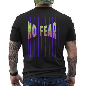 No Fear – Bold Attitude & Confidence Men's T-shirt Back Print - Thegiftio UK