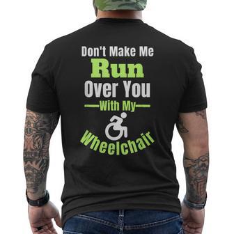 No Hagas Que Te Atropelle Con Miilla De Ruedas Es Gracioso Camiseta Hombre Estampado Espalda - Regaloses