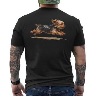 No Rest For The Yorkie Running Yorkshire Terrier Dog Lovers Men's T-shirt Back Print | Seseable UK