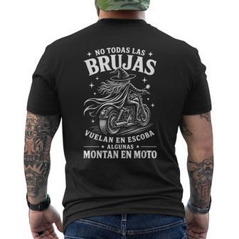 No Todas Las Brujasuelan En Escoba Algunas Montan En Moto Camiseta Hombre Estampado Espalda - Regaloses