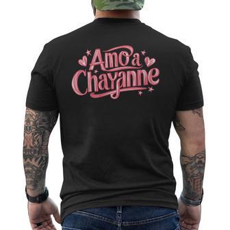 Nombre Familia Apellido Chayanne Cuello Camiseta Hombre Estampado Espalda - Regaloses