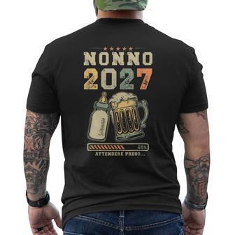 Nonno 2027 Annuncio Gravidanza Futuro Nonno In Attesa T-shirt da uomo con stampa posteriore - Novitaregali