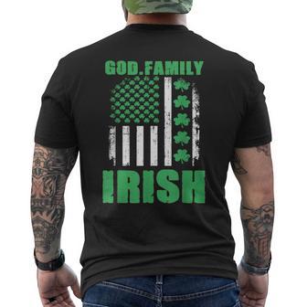 Notre Dame Inspired Pride St Patrick's Day Irish God Family Men's T-shirt Back Print - Thegiftio UK