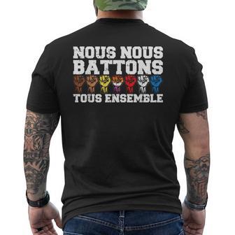 Nous Nous Battons Tous Ensemble Gaypride Lesbienne Cadeau T-shirt imprimé au dos - Cadeauxyz