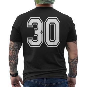 Número 30 Numerada Con Número 30 Camiseta Hombre Estampado Espalda - Regaloses