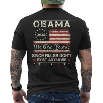 Obama 2028 Since Rules Don't Exist Anymore We The People Men's T-shirt Back Print | Seseable UK
