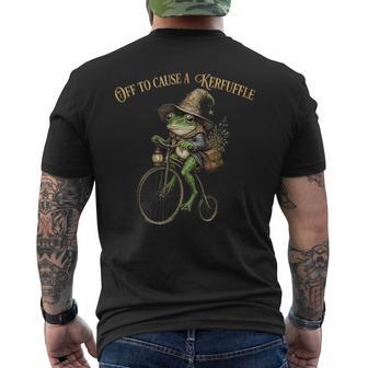 Off To Cause A Kerfuffle Witchy Frog Wizard Men's T-shirt Back Print - Thegiftio UK